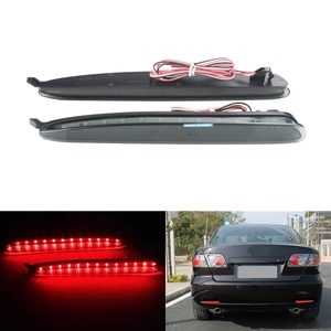Conjunto de Luces LED Reflectoras de Parachoques Trasero para <span class=keywords><strong>Mazda</strong></span> <span class=keywords><strong>6</strong></span> Sedán 4 Puertas 2003-2008, Lámpara de Freno y de Cola - Product Image 2