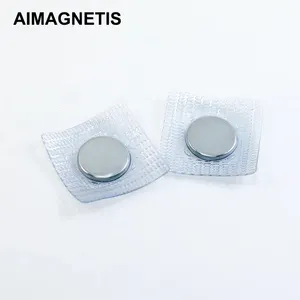 Hochwertiger N35-Magnet-Magnet-Taschenknopf NdFeB-Magnet gesäuerter PVC-Magnet zu verkaufen
