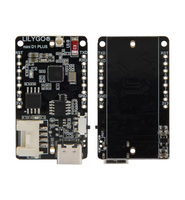 Carte de développement MCU TTGO T-OI PLUS RISC-V ESP32-C3 avec support de batterie rechargeable 16340, compatible Wi-Fi et BLE
