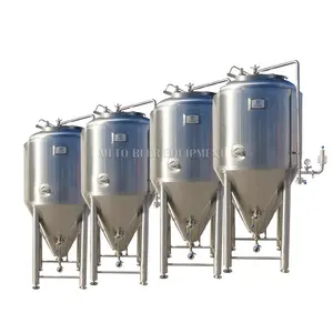 Edelstahl 50l 100l 200l 250l 300l 500l 1000l Edelstahl ummantelt konischer Bier fermenter tank 200l auf Lager