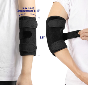 Elleboogsteun, Verstelbare Elleboogsteun Met Twee Verwijderbare Metalen Spalken, Armstabilisator Gewrichtspijnverlichting - Product Image 5