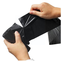 Sacs poubelles en plastique HDPE recyclé imprimés en couleurs et tailles personnalisées, thermoscellables, à ouverture plate, en rouleau, emballés en carton, jetables