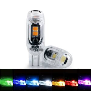 Nouvelle ampoule LED 5W T10 2835 3030 5SMD pour éclairage de plaque d'immatriculation de moto, sans décodeur, lumière de position pour moto - Product Image 1