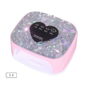 Lámpara de Uñas Profesional Inalámbrica UV LED con Forma de Corazón, Secador de Uñas Recargable con 4 Temporizadores y Pantalla LCD - Product Image 4
