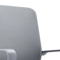 Chaise de bureau ergonomique JOHOOFURNITURE, cadre gris, vente en gros, Sedia Da Ufficio pour bureau à domicile, coussin épais confortable