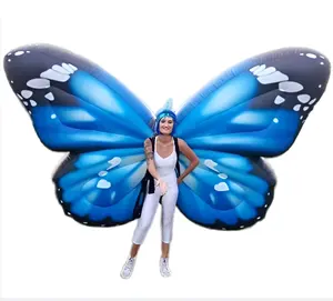 Attractive High Quality Background Giant Inflatable Butterfly For Event Stage Decoration