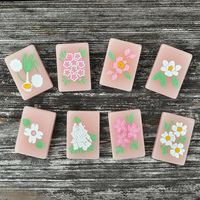 Tuiles de Mahjong Américaines Thème Estival Côtier Rose Poudré en Acrylique Gaufré Motifs Phare Pêche Palmier pour Fête