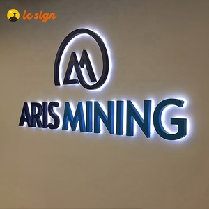 Biển báo tấm Tường Logo <span class=keywords><strong>Led</strong></span> chiếu sáng dấu hiệu <span class=keywords><strong>Backlit</strong></span> Acrylic thư ký tùy chỉnh Bảng chữ cái kênh chữ cái cho văn phòng công ty - Product Image 5