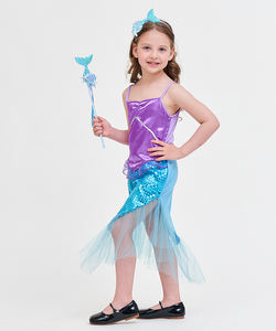 Directo de fábrica Sirenita Princesa Niñas Cosplay <span class=keywords><strong>Disfraz</strong></span> Diseños de moda <span class=keywords><strong>Accesorios</strong></span> para fiestas infantiles para niños - Product Image 4