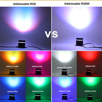 Projecteur LED programmable DMX512 24V ODM, projecteur LED RGB RGBW adressable pour hôtel, salle de banquet