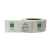 Étiquette personnalisée en rouleau BOPP, autocollant vinyle durable, résistant à l'eau et à l'huile, pour emballage de flacons cosmétiques et de soins de la peau, avec logo privé