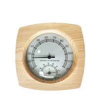 Termometer Hygrothermograph Kayu Solid Spruce Desain Modern Fenya Berkualitas Tinggi Panel Kontrol Komputer Garansi 2 Tahun untuk Hotel