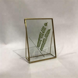 Vintage Rustic <strong>Double</strong> Sided Glass Copper Metal Picture <strong>Photo</strong> <strong>Frame</strong> for Home Deco - Product Image 2
