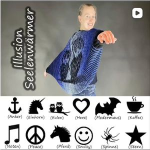 Maglione in Maglia Illusion Knit con Motivo Personalizzato a Forma di Gatto Carino di Shadow Knit - Product Image 3