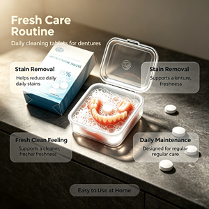 Tabletas Limpiadoras para Retenedores Dentales <span class=keywords><strong>Invisalign</strong></span>, Tabletas Sólidas Desechables para el Cuidado Bucal - Product Image 2