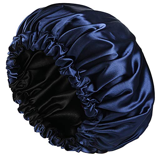 Атласная подкладка регулируемая сверхразмерная шапочка для сна головной убор для душа головной убор для волос