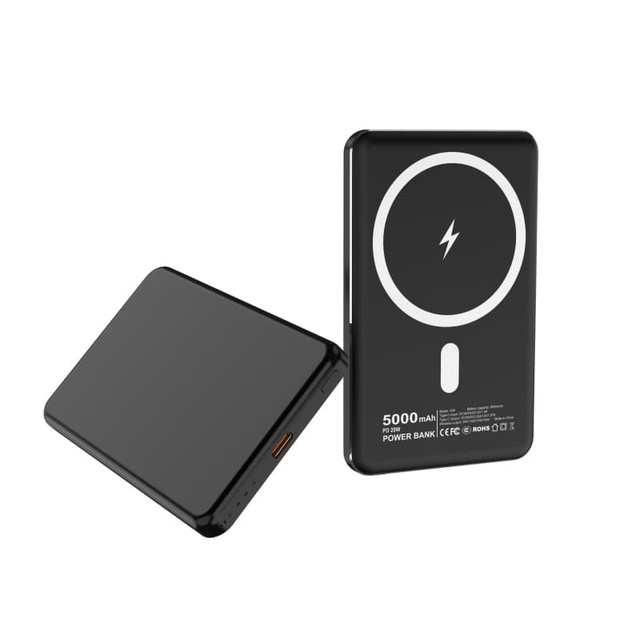 10000mAh Mini Power Bank with AC Plug Fast Charging Type-C Portable with LED Display Super Slim External Battery