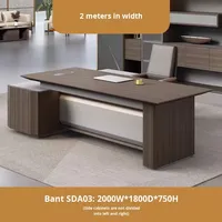 Lumière luxe Simple moderne MDF bureau du président ensemble de chaises de bureau simple grand panneau de bois matériel meubles de bureau du directeur