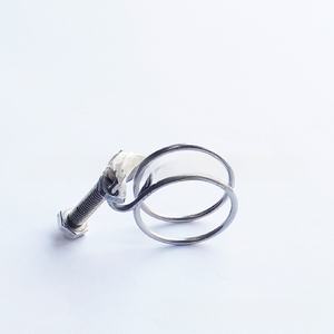 Прямая Продажа с завода, 201 из нержавеющей стали, двухпроволочный зажим для горлышка толщиной 3 мм, стальной провод, все трубы из нержавеющей стали, зажим для водопровода - Product Image 1