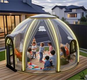 Moderno prefabbricato casa del contenitore <span class=keywords><strong>per</strong></span> il campeggio all'aperto Resort <span class=keywords><strong>Glamping</strong></span> trasparente bolla tenda in policarbonato cupola <span class=keywords><strong>per</strong></span> alberghi vendita - Product Image 4