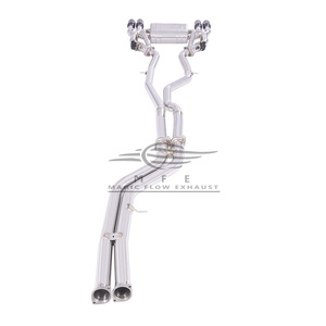 Silenciador Catback de escape de sonido agresivo para BMW F87 <span class=keywords><strong>M2</strong></span> Competition M2C S55 3,0 T <span class=keywords><strong>2018</strong></span> + con puntas de escape cromadas negras - Product Image 2