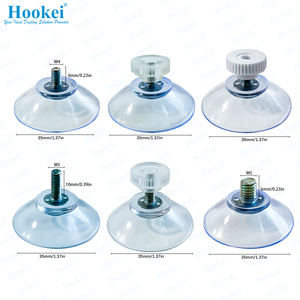 Ventouse filetée robuste en PVC avec vis de rechange pour table en verre / Ventouses M4 M5 M6 de haute qualité - Product Image 2