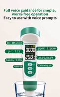 Stylo testeur de qualité de l'eau 5-en-1 TDS EC Température pH, plage de mesure 0-9999ppm, usage domestique, version améliorée 2026