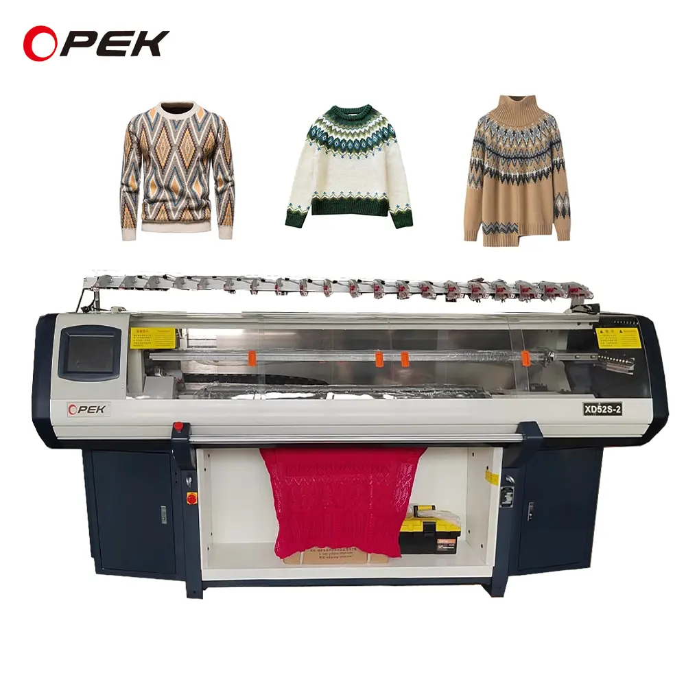 Seiki Stoll Opek Flat Knitting Machine Fully Jacquard Sweater Knitting Machine 3 System Computerized Flat Knitting Machine Shiv