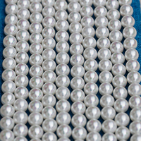 Perles de coquillage rondes en vrac de 2 à 12 mm, percées sur une longueur de 2 à 12 mm, pour la fabrication de bijoux DIY, colliers et artisanat