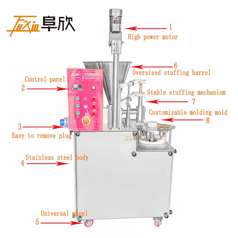 เครื่องผลิตอาหารจีนเครื่องปั้นโลหะอเนกประสงค์เครื่องทำ shaomai แบบพกพาออนไลน์