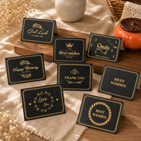 Cartes d'entretien pour bijoux personnalisées avec logo imprimé, finition mate, pliables, pour vendeurs e-commerce et boutiques