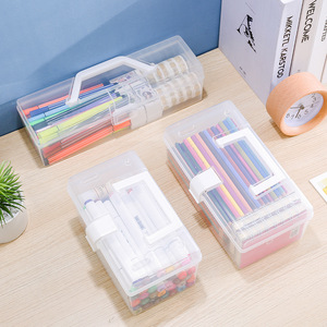 Transparent <b>Plastic</b> Storage <b>Box</b> <b>Large</b> Capacity Multi Functional Organizer For Toys Sundries Clothes Cables Household Use - Product Image 4