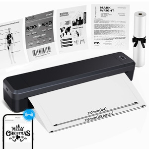 Không dây inkless nhiệt A4 xách tay mini máy in 1500mAh cho giao diện cho điện thoại máy tính du lịch ứng dụng miễn phí kho 2-năm - Product Image 1