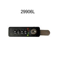 Cerradura de Combinación de 4 Dígitos para Gabinete, Archivador, Puerta de Madera, Plástico Resistente, Color Negro, ABS, con Llave, Certificación ISO9001
