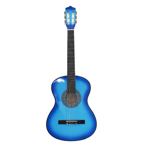 Guitare classique acoustique colorée de 38 pouces en bois de tilleul pour adolescents - Product Image 4