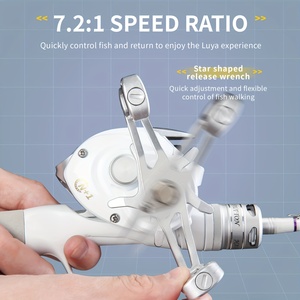 Moulinet de pêche à lancer KEKAXI 2025, nouveau, 4+1bb, rapport de transmission 7.2:1, résistance maximale 6kg, accessoires métalliques doubles - Product Image 6