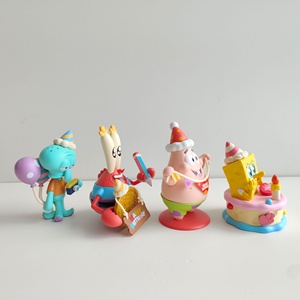 <span class=keywords><strong>Nueva</strong></span> Caja Sorpresa de <span class=keywords><strong>Bob</strong></span> <span class=keywords><strong>Esponja</strong></span>, Serie de Cumpleaños, Patrick Star, Octopus, Adorno de PVC para Figuras, Decoración Moderna para Escritorio y Auto - Product Image 2
