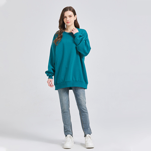 Sweat-shirt personnalisé pour femme, col rond, long, sportif, hiver, athlétique, en polaire vierge, vintage, respirant, écologique, haute qualité - Product Image 3