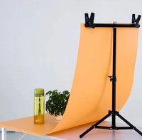 Kertas Latar Belakang PVC Matte Warna Solid Tahan Air, Anti Debu, Dapat Dicuci, untuk Studio Foto, Wallpaper, Merek Runjin