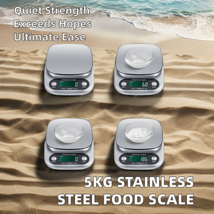 Hot bán <span class=keywords><strong>5kg</strong></span> Công suất thép không gỉ điện tử nhà bếp quy mô <span class=keywords><strong>5kg</strong></span> 1g bộ phận kỹ thuật số có trọng lượng pin Powered 10kg tối đa - Product Image 5