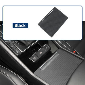 Pour Volkswagen Skoda Superb 2009-2015 accessoires de voiture intérieur Console <span class=keywords><strong>centrale</strong></span> rouleau store obturateur boisson eau support de verre couverture - Product Image 3