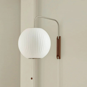 DAQIU stile giapponese lungo <span class=keywords><strong>braccio</strong></span> da parete luce di seta lanterna Vintage camera da letto <span class=keywords><strong>lampada</strong></span> da comodino <span class=keywords><strong>lampada</strong></span> <span class=keywords><strong>a</strong></span> bolle per uso interno - Product Image 5