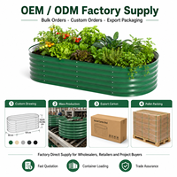 Kit de jardinière surélevée en métal galvanisé SEEYES, grande jardinière extérieure pour légumes, boîte de plantation en acier ondulé, fabrication OEM ODM