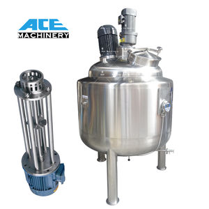 Homogeneizador y Emulsionador al Vacío Fijo de 200-5000L con Doble Camisa y Calentamiento para Crema Cosmética, Loción y Champú - Product Image 3