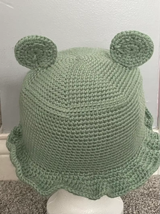 Chapeau Bob Unisexe Adulte Tricoté à la Main Motif <span class=keywords><strong>Grenouille</strong></span> <span class=keywords><strong>au</strong></span> <span class=keywords><strong>Crochet</strong></span> Style <span class=keywords><strong>Bonnet</strong></span> Mignon 100% Coton - Product Image 5