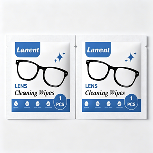 Pz/<span class=keywords><strong>scatola</strong></span> eco-friendly 200 per la pulizia delle lenti Pre-inumidite salviettine <span class=keywords><strong>umidificate</strong></span> per schermo e occhiali - Product Image 1