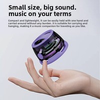 Speaker Mini Nirkabel V5.3 G200 dengan Lampu LED RGB, Tahan Air IPX4, Dudukan Magnetik - Untuk Penggunaan Luar Ruangan & Meja