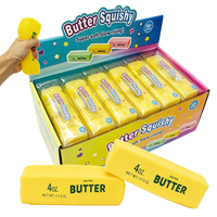 72PACK USA Warehouse 4oz Jouet anti-stress à presser en forme de bloc de beurre, sans rebond, rempli de vaseline, pour bureau