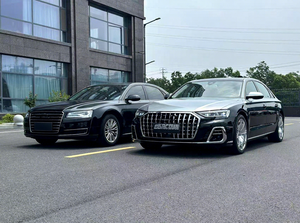 Nouveauté 2025 pour <span class=keywords><strong>Audi</strong></span> A8 D4 2011-2017, kit carrosserie Horch pour transformation en A8 D5PA 2023 avec phares LED de haute qualité, pièces automobiles - Product Image 4