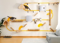 Hamac mural pour chat, grande étagère pour chats - Lits et perchoirs modernes - Meubles de qualité supérieure pour chat pour dormir, jouer et grimper